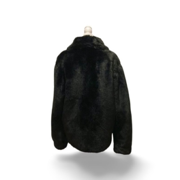 Twenty•ES Black Faux Fur Jacket - Size Large - Picture 8 of 16